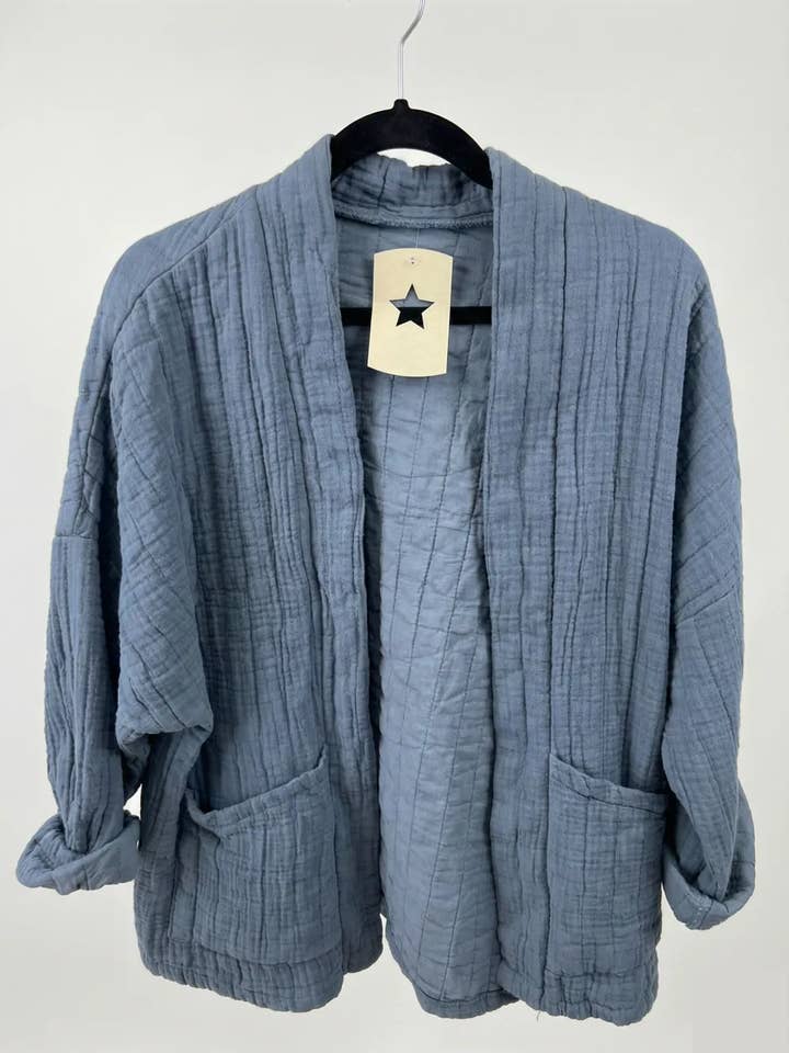 Mimi & Gogo - Vente Veste – femme - Veste matelassée en gaze de coton @5343_VesMatelasséGaze3