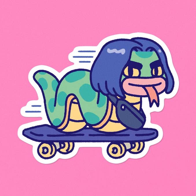 Vinyl sticker "Snake" for wholesale by Yeaaah! Studio