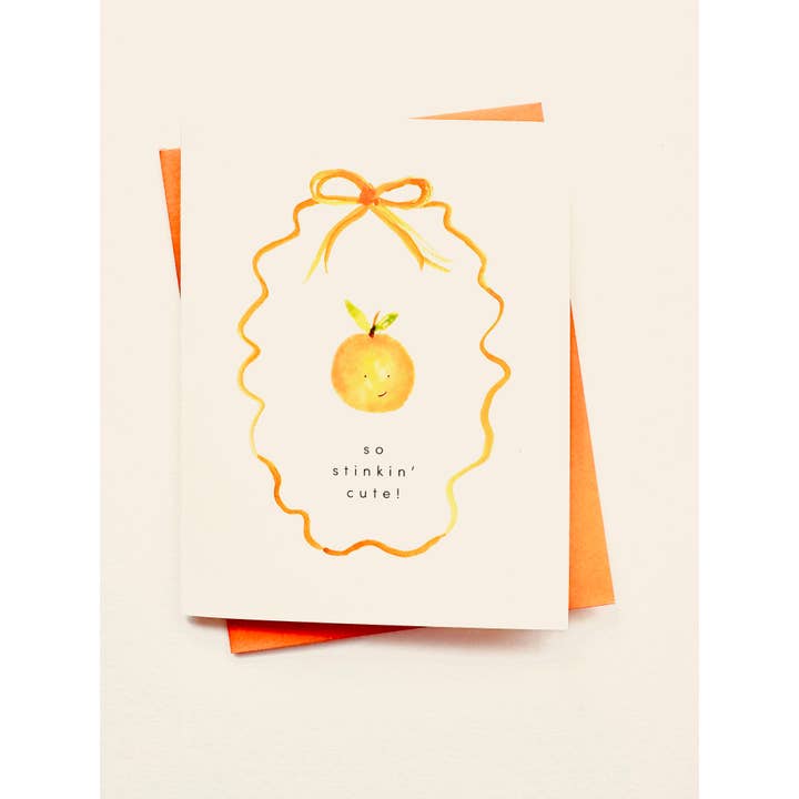 Sweet Julie Marie - Wholesale Baby Card - Cutie Baby Stinkin' Cute Card Congratulations