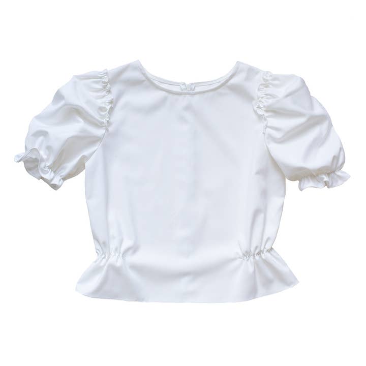 Hvid Puff ærme Top for engroshandel hos SUOAK
