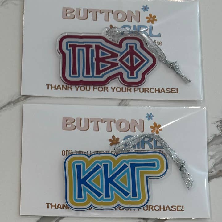 Buttongirl99 - Wholesale Ornament - Sorority Acrylic Christmas Ornament - 19 Options6