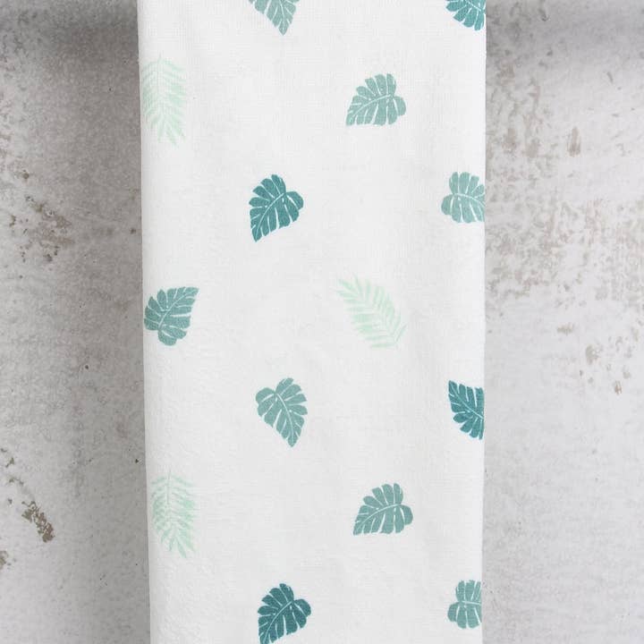 Microfiber theedoek met botanische print voor wholesale door Everplush