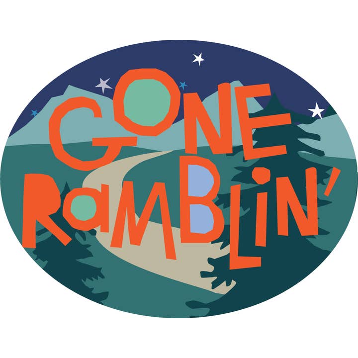 Gone Ramblin' Autoaufkleber für den Großhandel von Glad Dog Cards