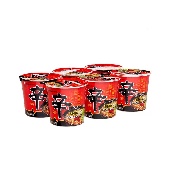 Ponyo Foods - Wholesale Ramen - SHIN RAMYUN CUP NOODLE 6PACK1