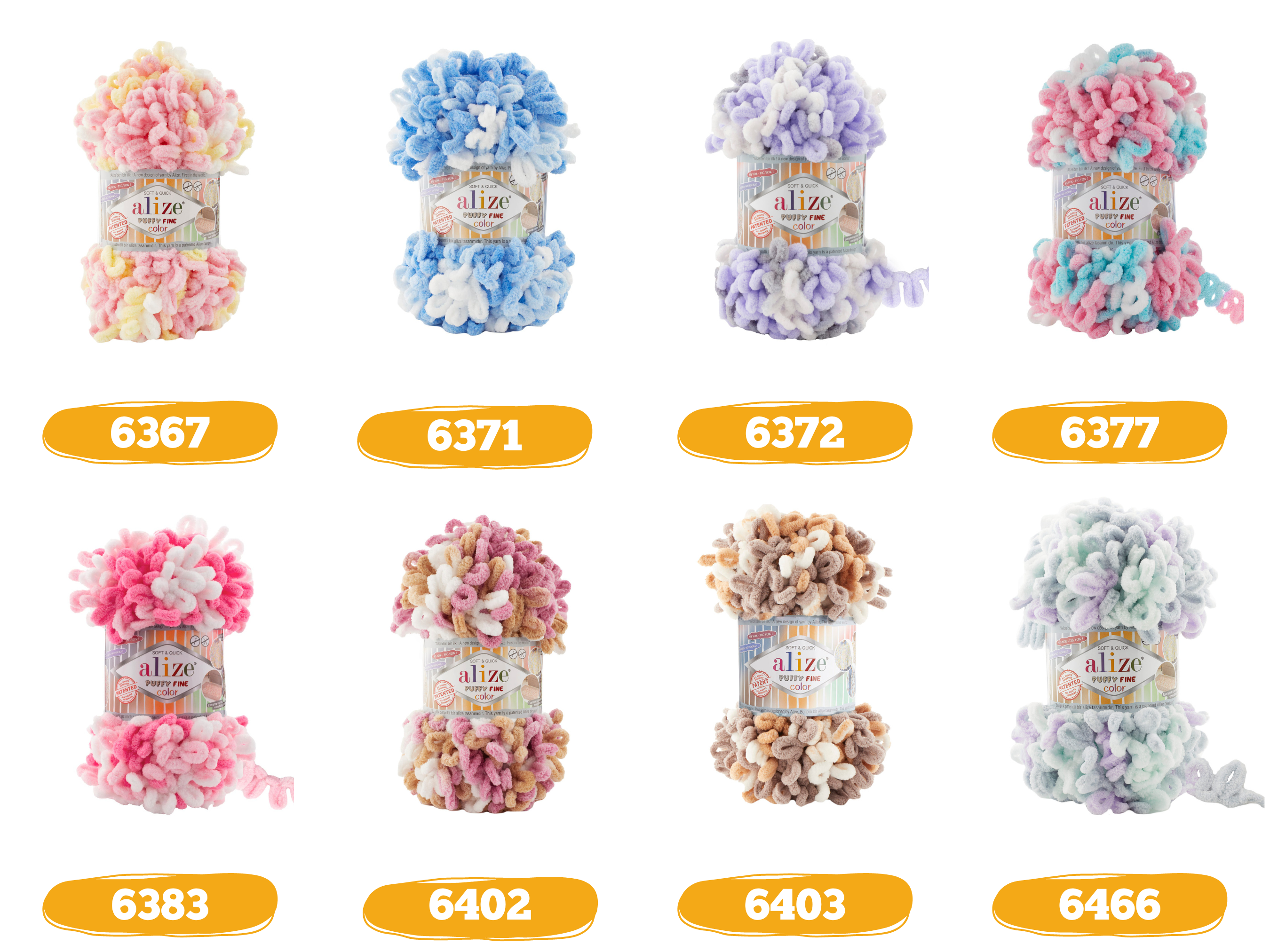 Craftsyarn - Wholesale Yarn - Alize Puffy Fine Color, Blanket Yarn, Soft Baby Yarn4