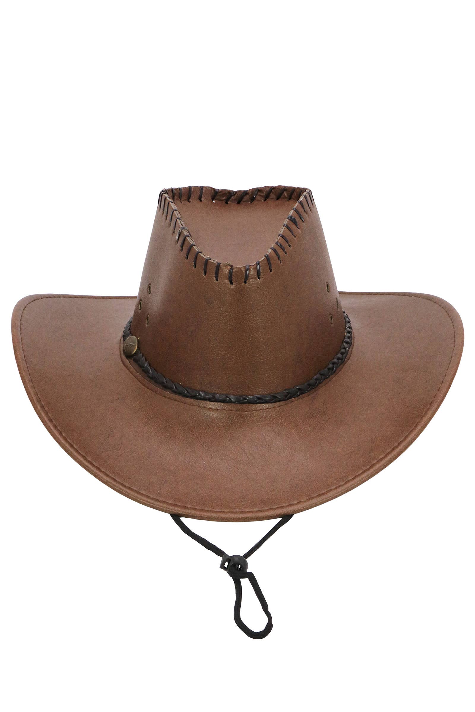 Cap Zone - Wholesale Cowboy Hat - Unisex - Braided Vegan Leather Cowboy Hat1