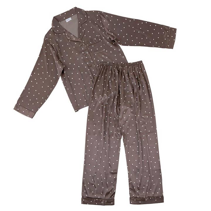 Full Length PJ Set - Hearts for wholesale by Bella Sleep + Spa