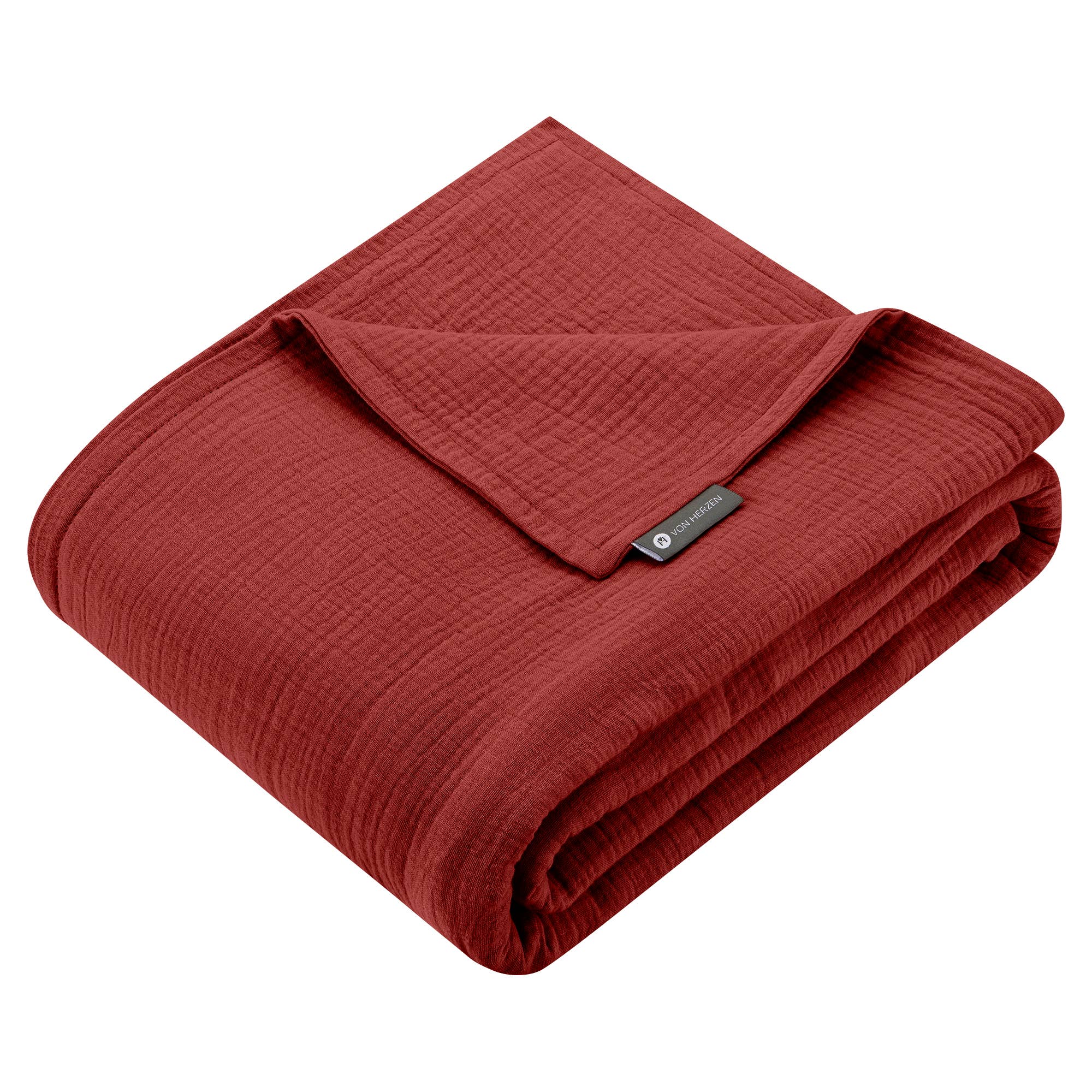 von Herzen – Engroshandel Tæppe – Muslin plaid i tern9