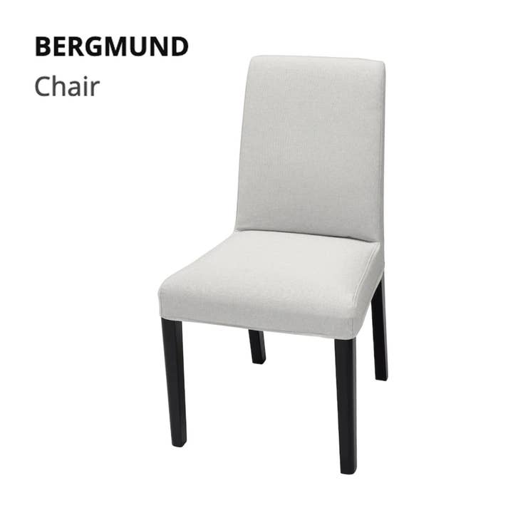 REMOVED BRAND – Engroshandel Stol-/sofabetræk – SALG IKEA Boucle Natural White Bergmund midtlængde spisebetræk, kompatibel med IKEA BERGMUND Spisestol3