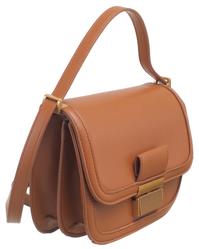 Bessie London – wholesale Crossbody bag – Women's – GOLD CLASP FLAP CORSSBODY BAG12