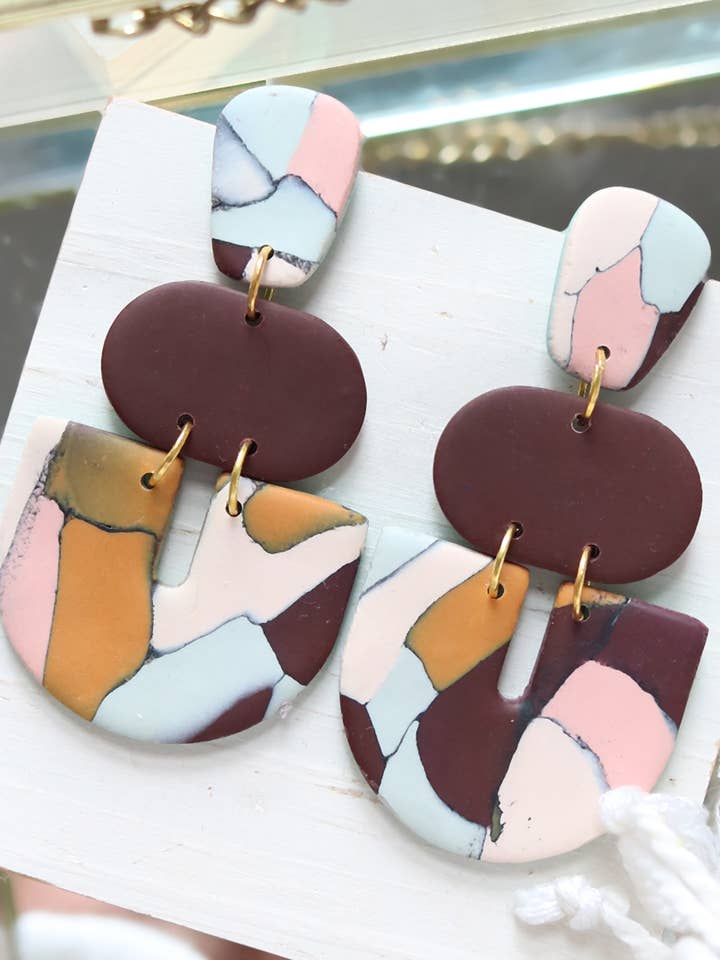 Otherside Polymer Lerøreringe | September 2025 for engroshandel hos Petal & Posy