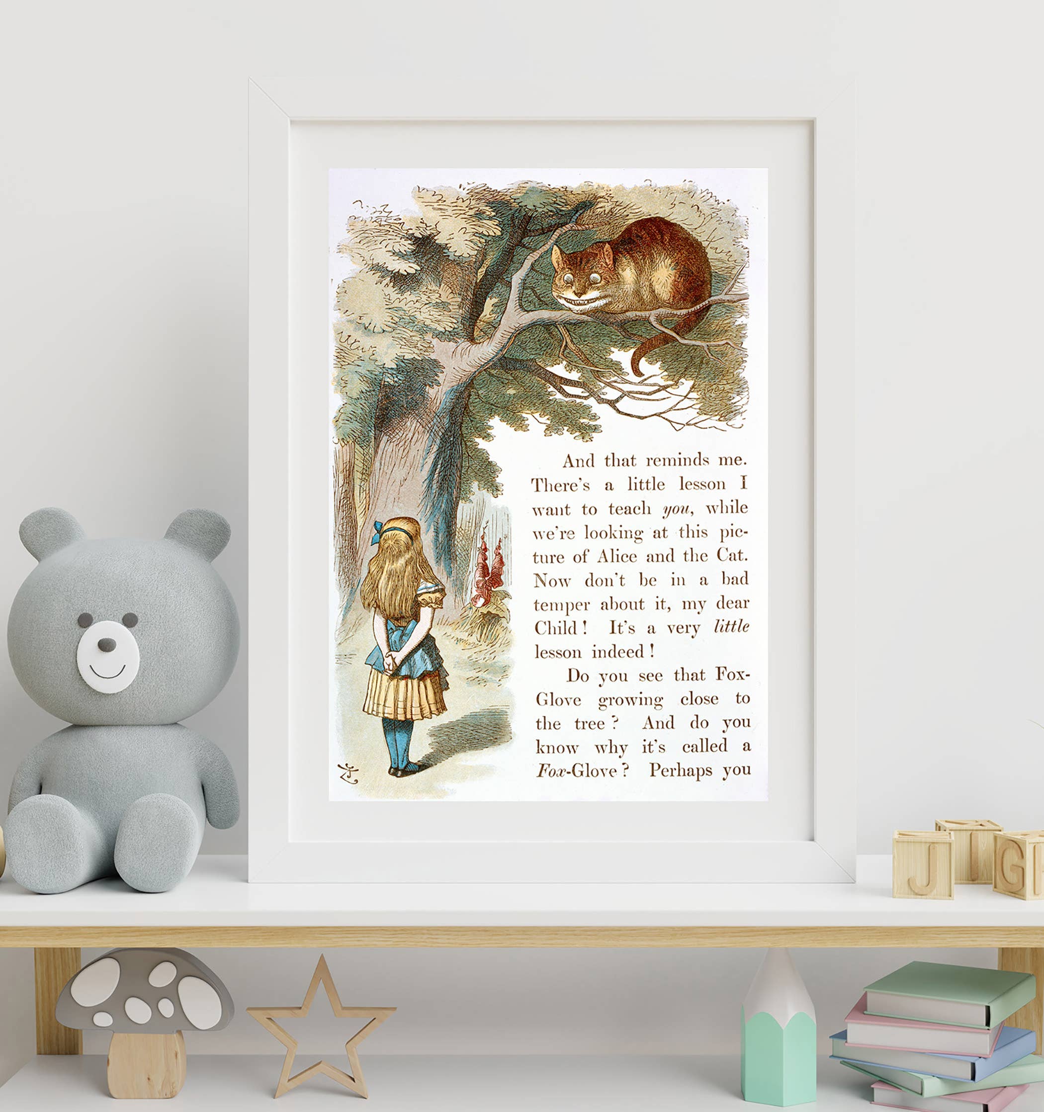 Go To Design - Wholesale Art Print - Fine art print The Cheshire Cat unframed wall art2