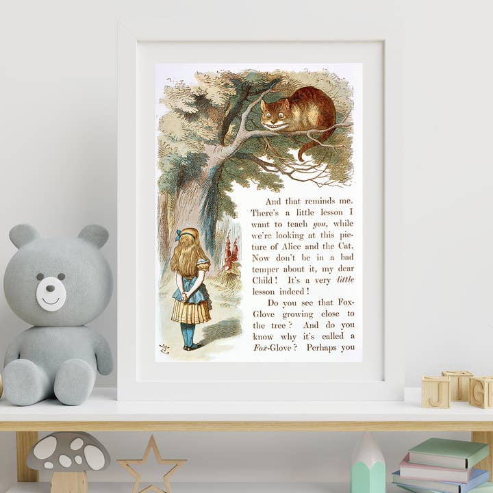 Go To Design - Wholesale Art Print - Fine art print The Cheshire Cat unframed wall art2