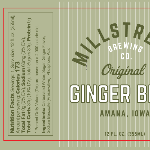 Millstream – wholesale Soda/carbonated drink – Ginger Beer1