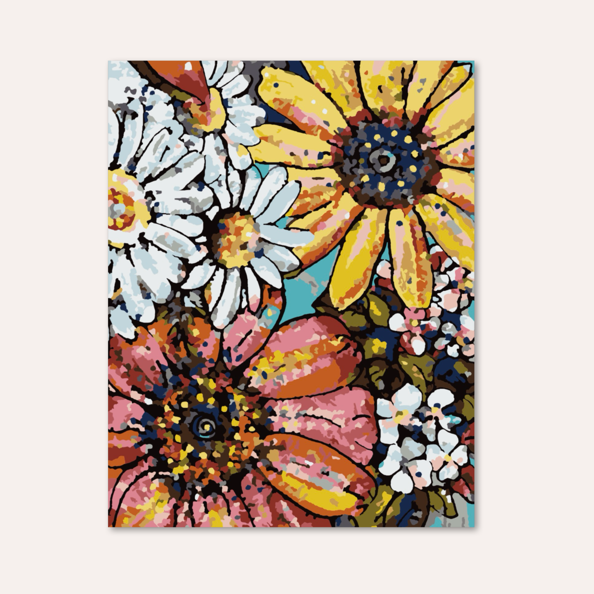 Heather Freitas - Wholesale DIY Craft Kit - Flower Power - Paint by Numbers Kit2