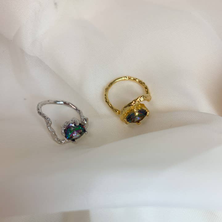 Love Local Jewelry - Vendita all'ingrosso Anelli cocktail/statement - Anello Alea con pietra Alexandrite8