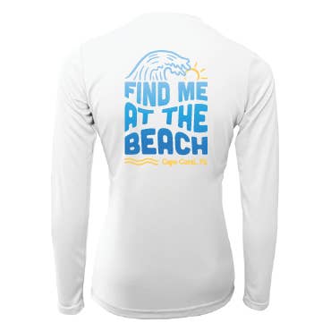 upf50.clothing Private Label & Name Drop - Wholesale Screen Printed T-Shirt - Women's - Find Me at the Beach Women's Shirt3