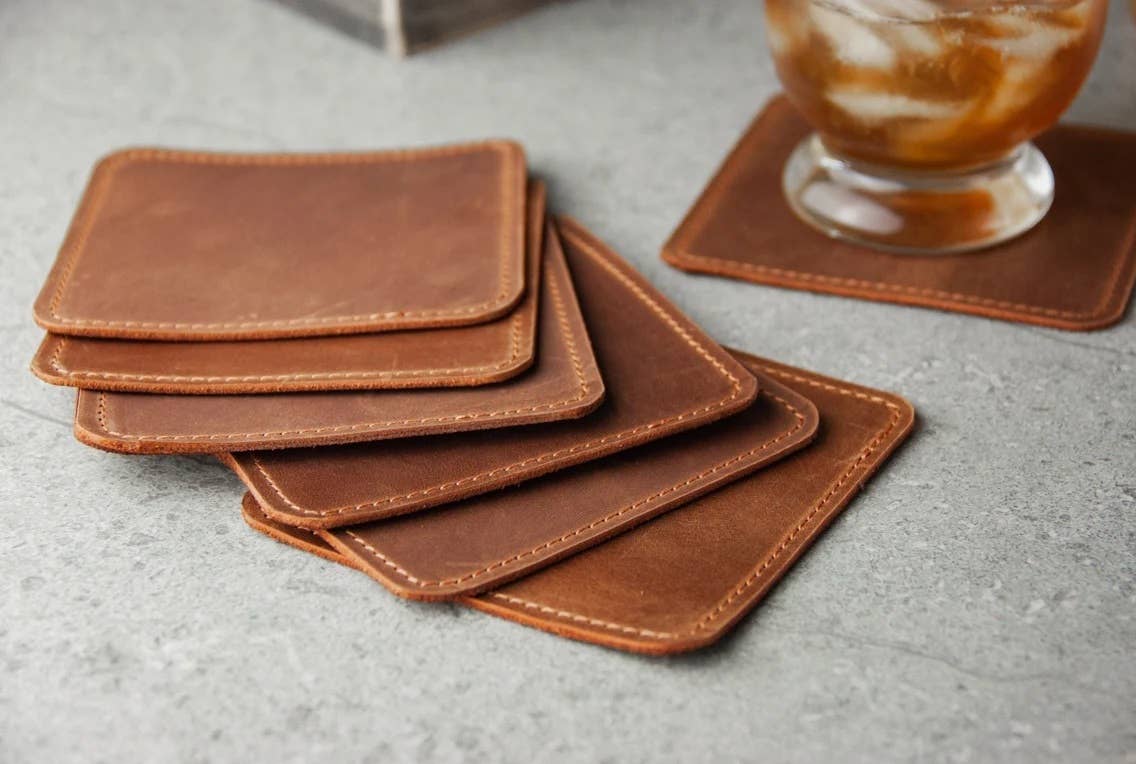 Pikore - Wholesale Coasters - Leather coasters set6
