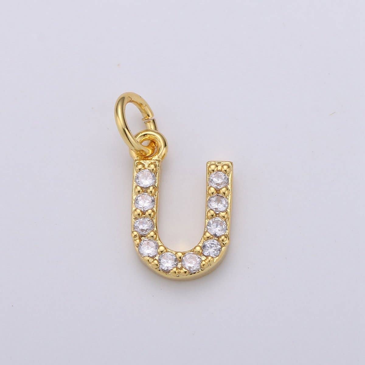 Aim Eternal – wholesale Individuell berlock/hänge – 14k guld fylld liten CZ initial, bokstav alfabet mikro pavé berlocker nätt guld kubisk hängsmycke för halsband armband örhänge tillägg A-099 till A-11120