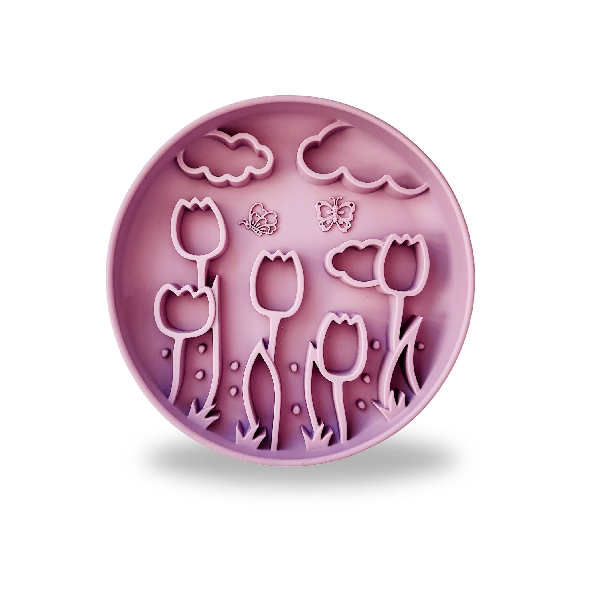 Barks and Brownies - Wholesale Pet Bowl - Cat/Dog - Tulip Slow Feeder Plum