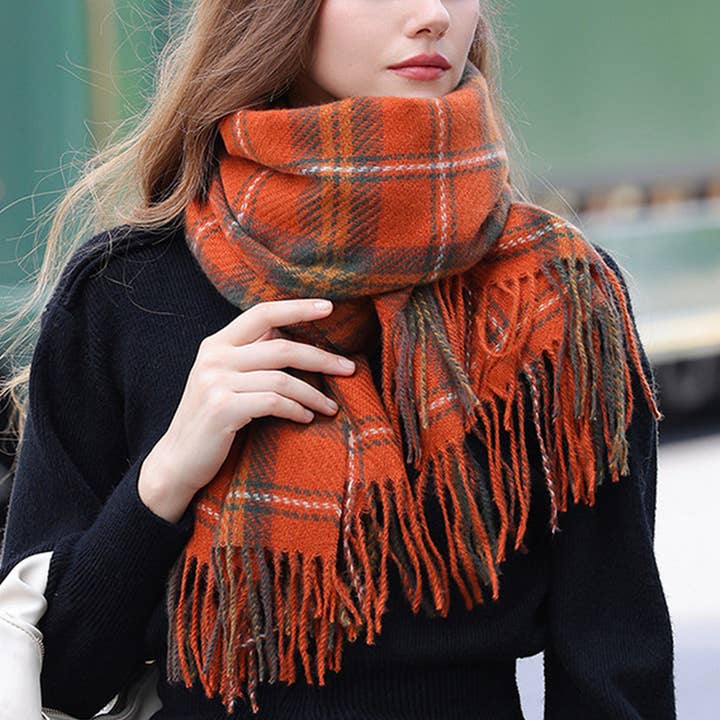 ACCITY - Wholesale Scarf - Women's - SUPER SOFT CLASSIC CASHMERE FEEL WINTER SCARF_CWASC0224