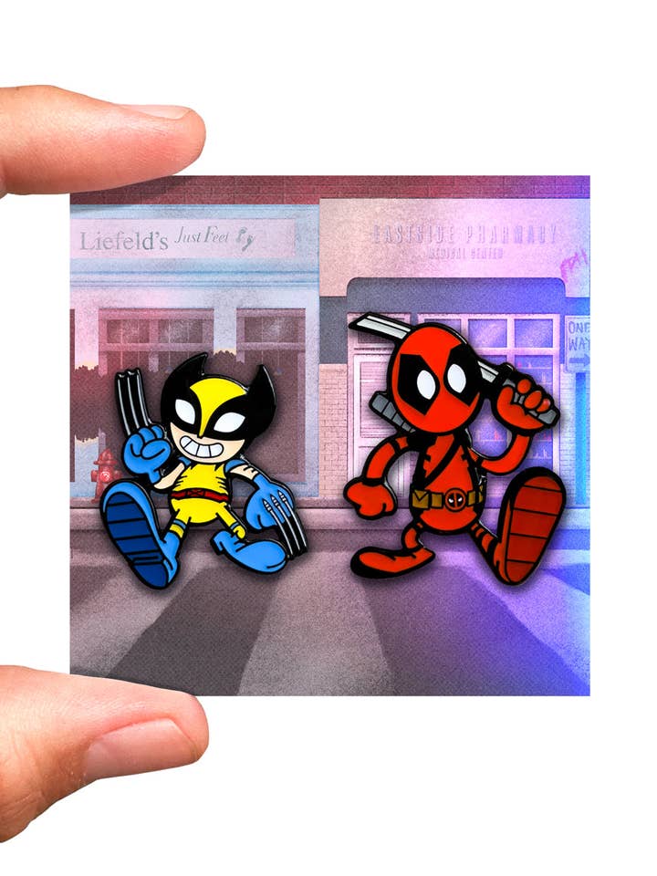 Deadpool & Wolverine - Enamel Pin Set for wholesale by Midnight Dogs