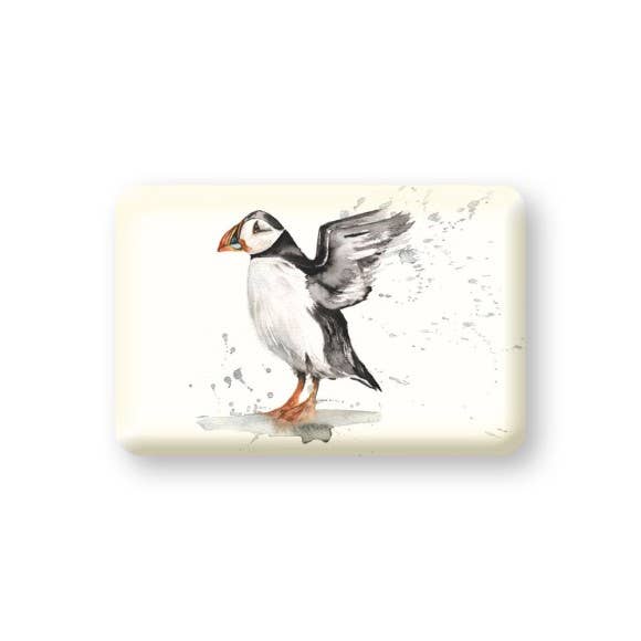 Meg Hawkins Flapping Puffin Magnet for wholesale by Nauticalia