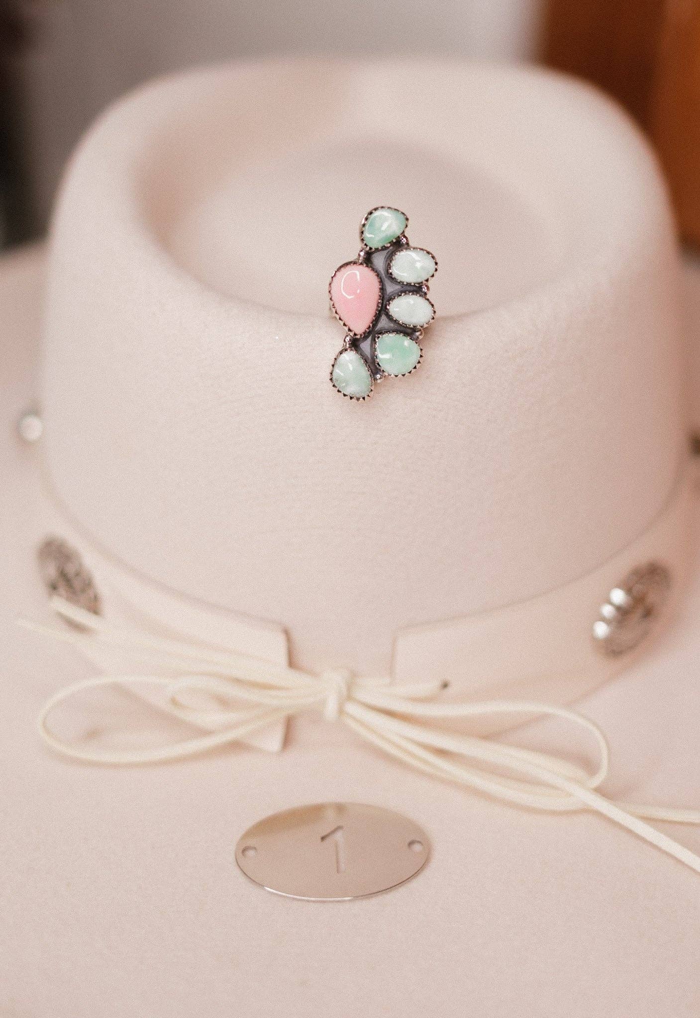 Krush Kandy - Vente Bague de cocktail/de cérémonie - Bague en pierre Kandyland Rêves Roses6