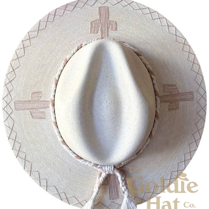 Desert Cacti Palm Hat for wholesale by The Goldie Hat Co