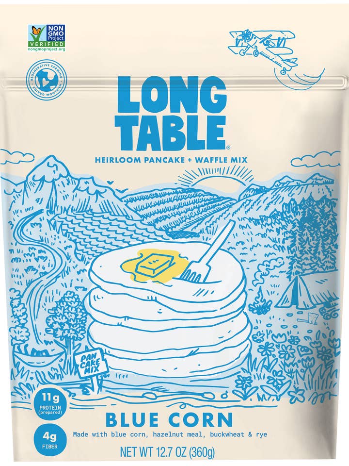 Blue Corn Pancake Mix for wholesale by Long Table