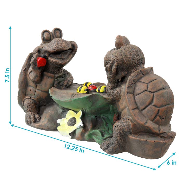 Sunnydaze Decor - Wholesale Outdoor Ornament/Decor - Tic Tac Toe Turtles Outdoor Statue - 7.5 in