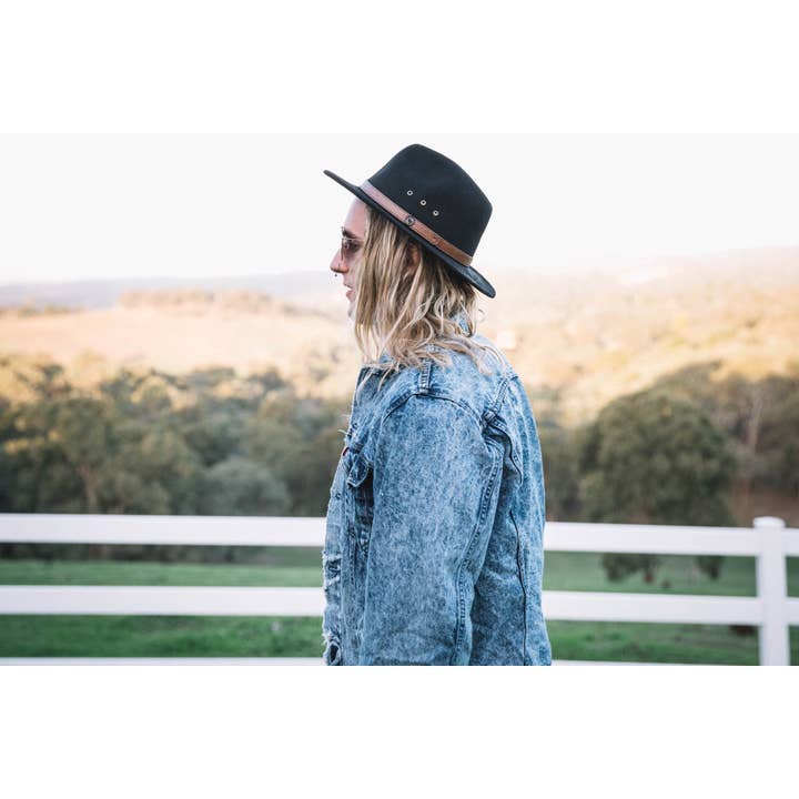 Billy Bones Club - Venta al por mayor Sombrero fedora - Unisex - Betty Fedora Negra