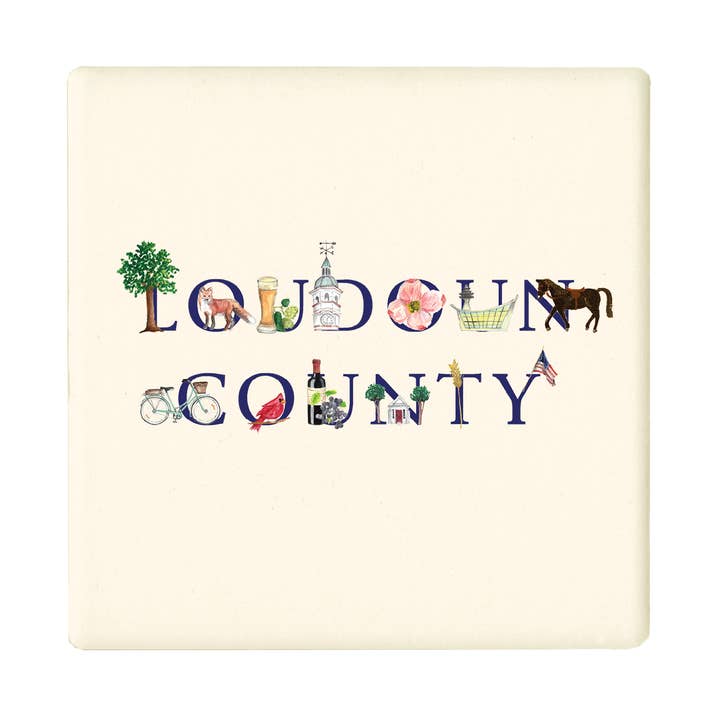 loudoun county coaster for wholesale by Tina Labadini Designs