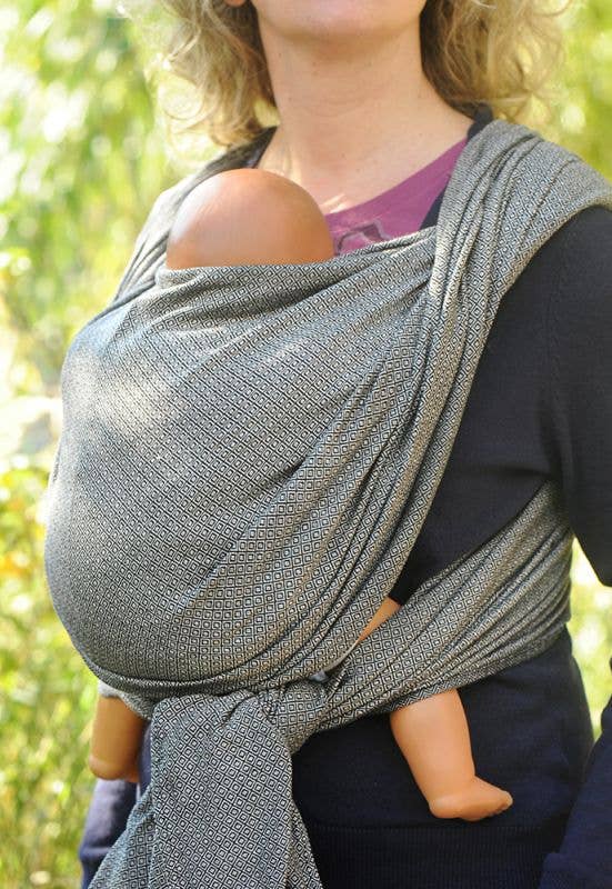 Girasol - Wholesale Swaddle - Baby - Graphite baby sling1