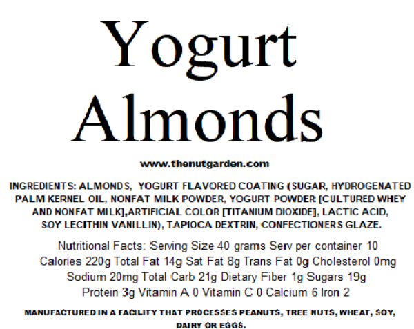 The Nut Garden, Sweetables, Utah Truffles - Wholesale Nuts - Almonds, Yogurt Covered (12 oz)1