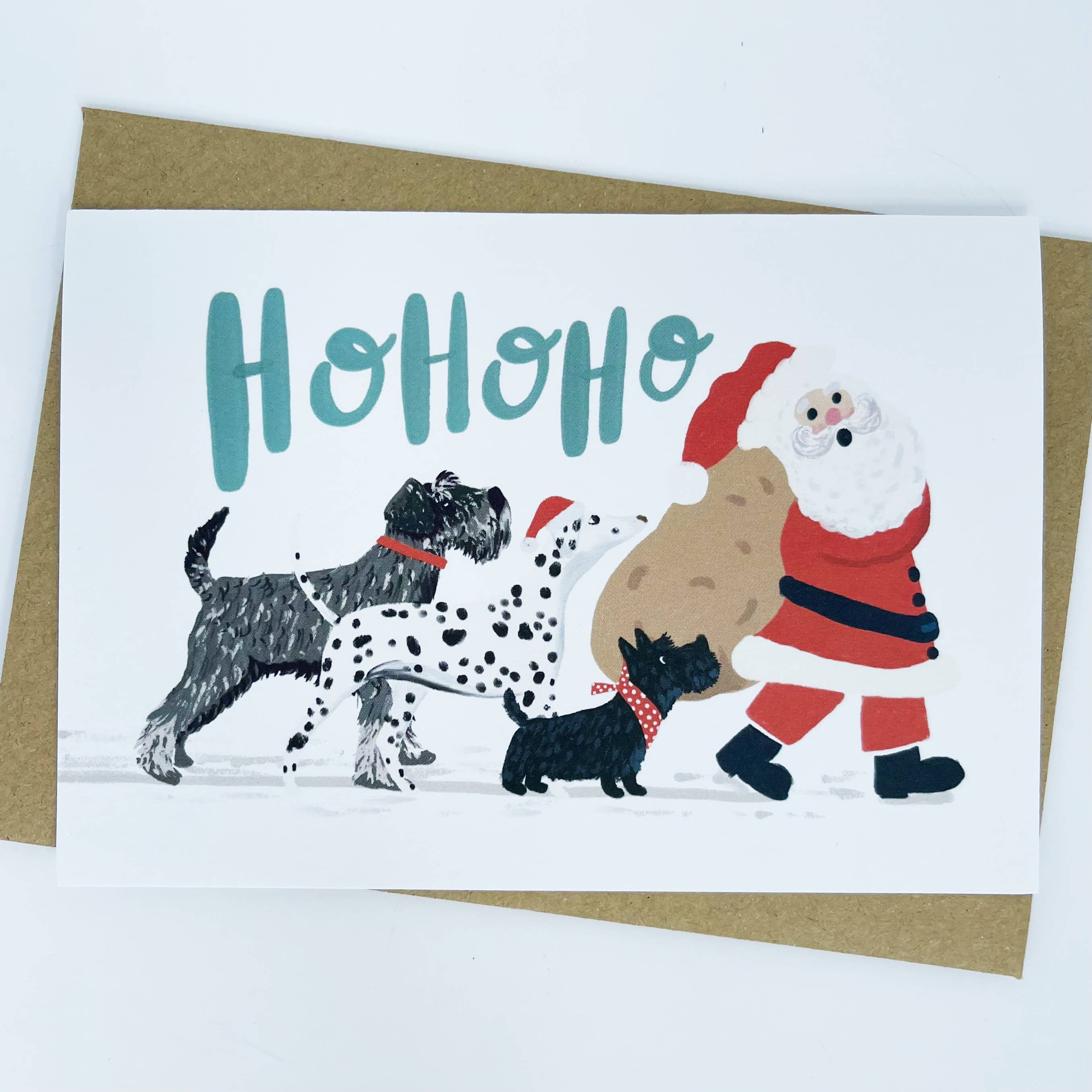 Lomond Paper Co - Vendita all'ingrosso Biglietti di auguri di Natale - Biglietto di Natale "Dogs Ho Ho Ho"5