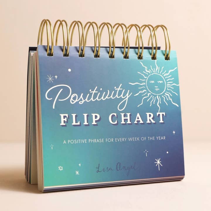 Celestial Positivity Flip Chart for wholesale by Lisa Angel