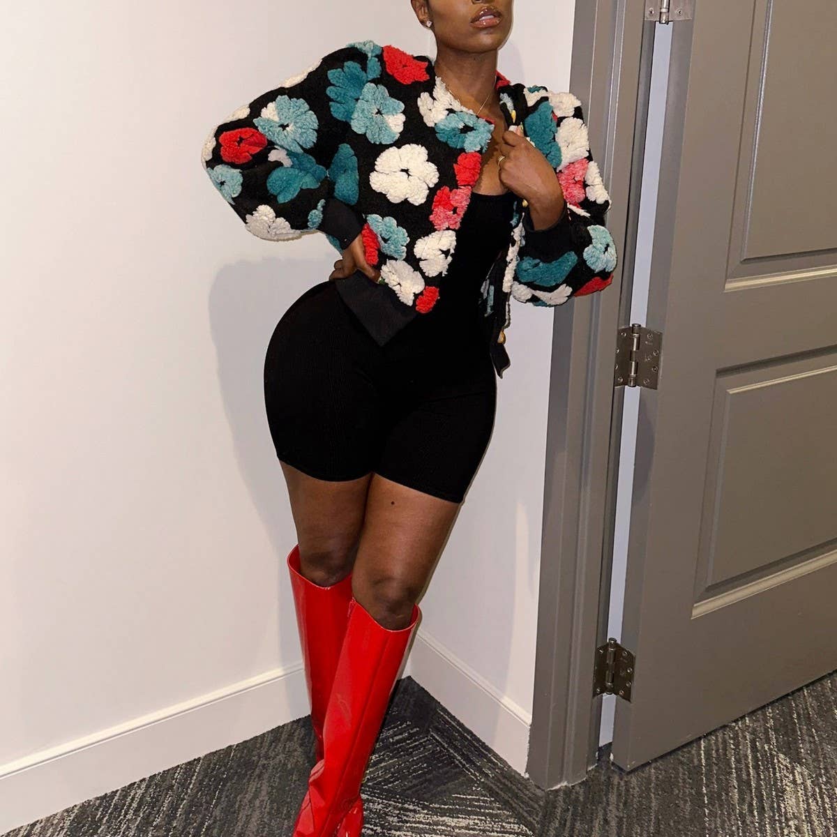 ACCITY - Wholesale Cardigan - Women's - Vintage Floral Knit Cardigan Jacket for Women_CWOCO009423