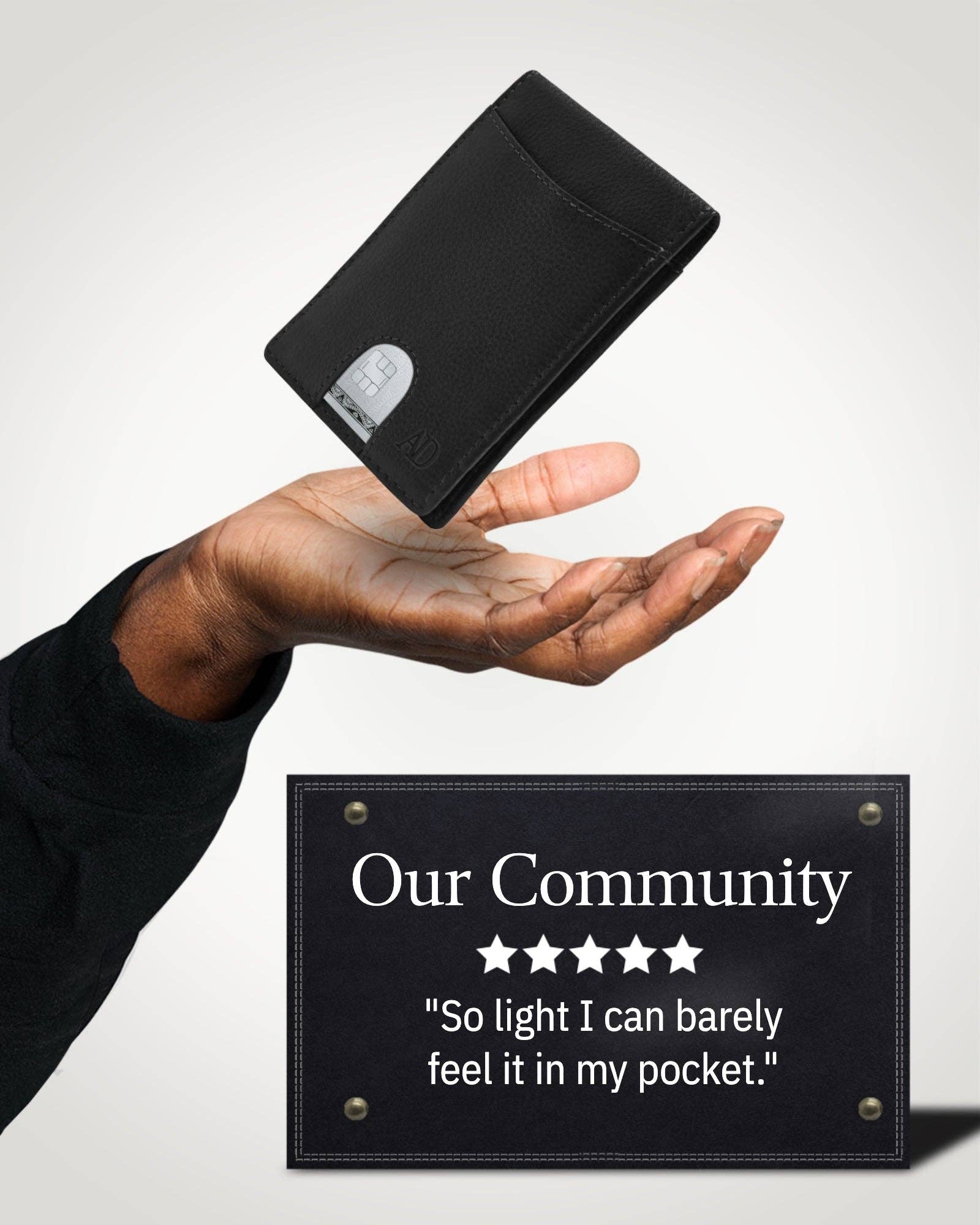 Access Denied Accessories - Wholesale Wallet - Men’s - Real Leather Wallets For Men Money Clip Bifold Wallet RFID11