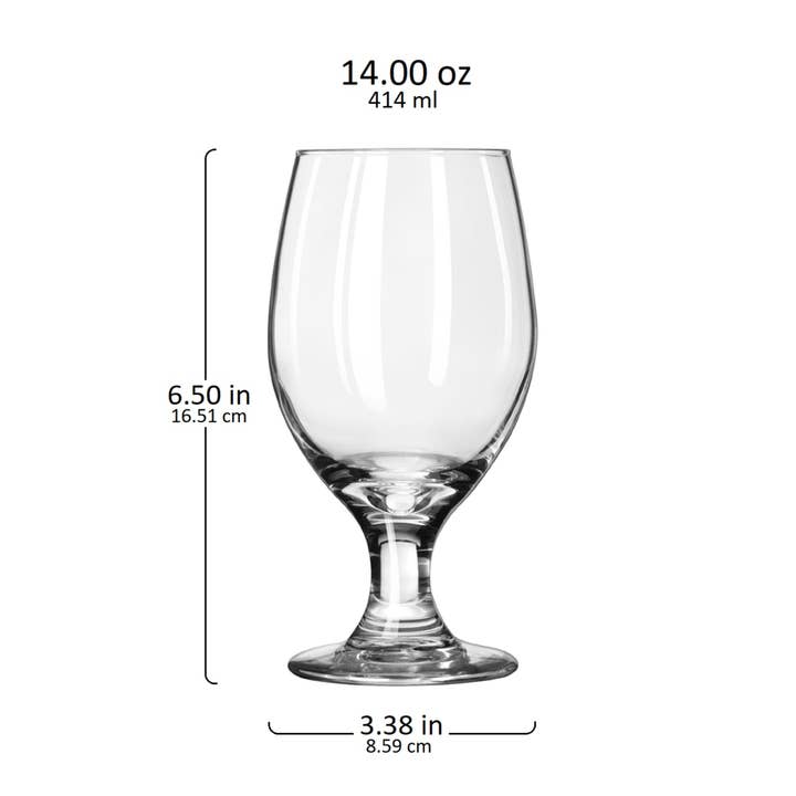 Libbey - Wholesale Wine Glass - Libbey Perception Banquet Goblet Glasses, 14 ounce, Set of 121