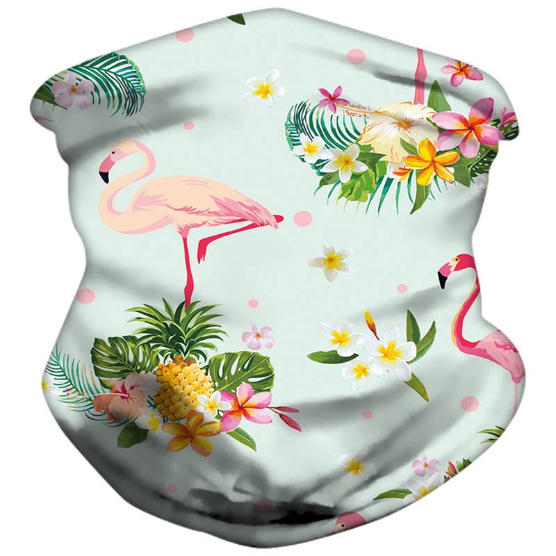 Real Sic - Vente Masque/visière de protection pour le visage - Masque de protection du cou pour enfants (Flamant flamant)1