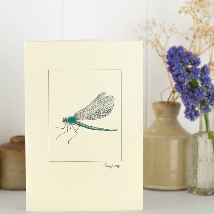 Biglietto di auguri con libellula | Everyday Cards | Biglietti unici per la vendita all'ingrosso da parte di Papersheep UK