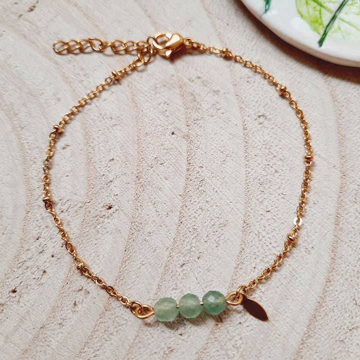 Armreif PUNKTE Aventurin für den Großhandel von Ni une ni deux