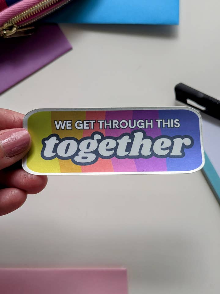 Pegatina Juntos para venta al por mayor de Jacquelyn Turner Art