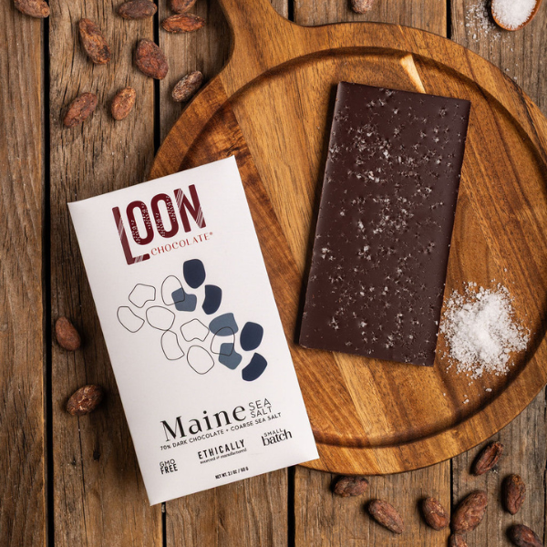 Loon Chocolate - Wholesale Chocolate Bar - Maine Sea Salt Dark Chocolate3