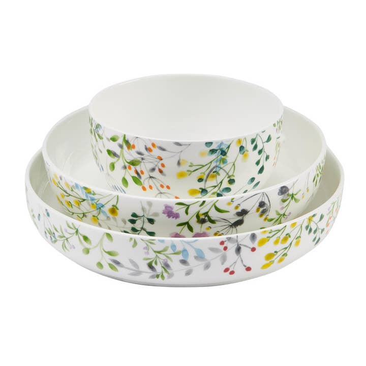 Multi Mikasa Tivoli Garden 9PC DW Bowl Brown Box Pkg for wholesale on Faire