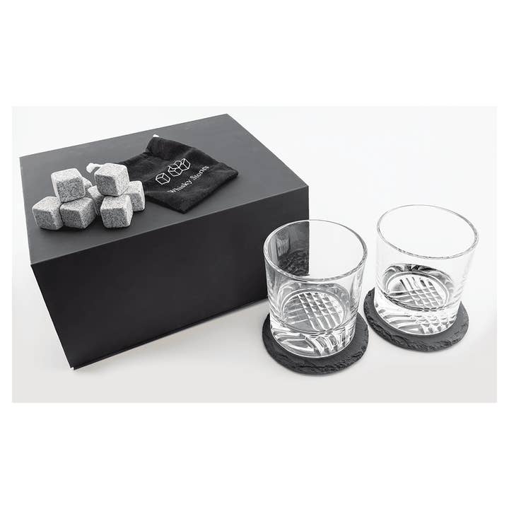 9th Letter Press - Wholesale Cocktail/liquor glass - Custom Engraved Whiskey Gift Set with Glasses, Coasters & St1