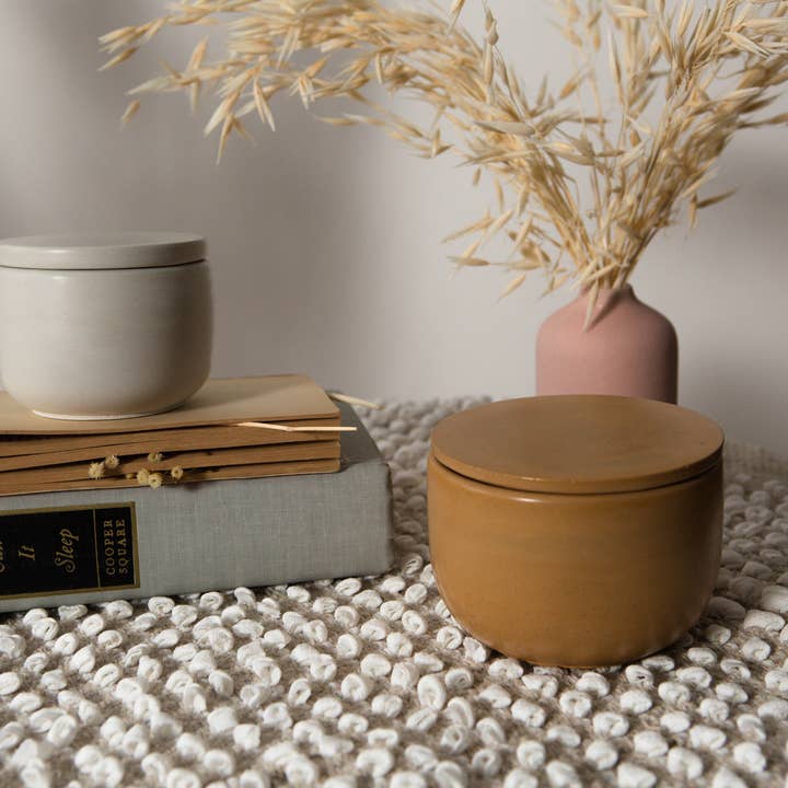 Day Moon Co. - Wholesale Jar/Filled Candle - Douglas Fir + Eucalyptus Hand Poured Concrete Candle