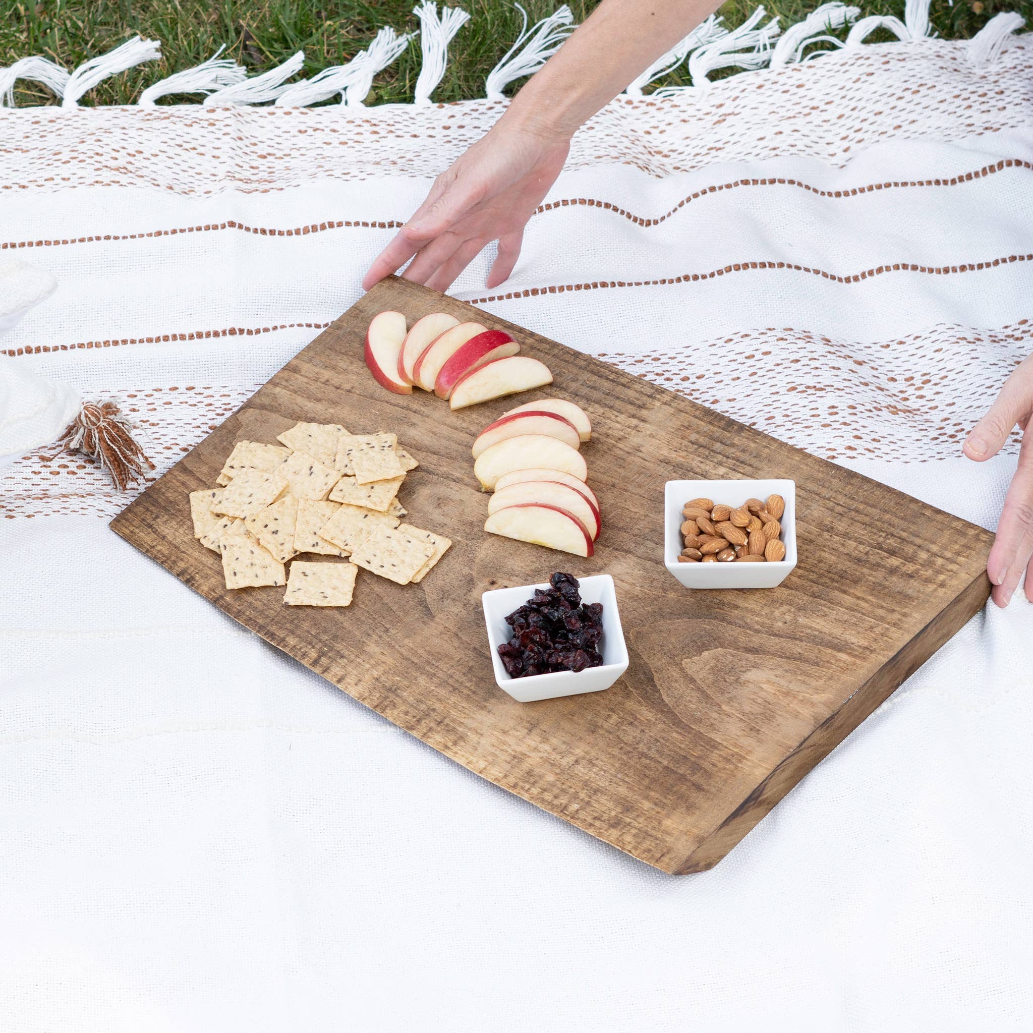 Elsie & Zoey – wholesale Prydnadsfilt – Tylanne 50x70" Inomhus/utomhus återvunnen vävd filt13