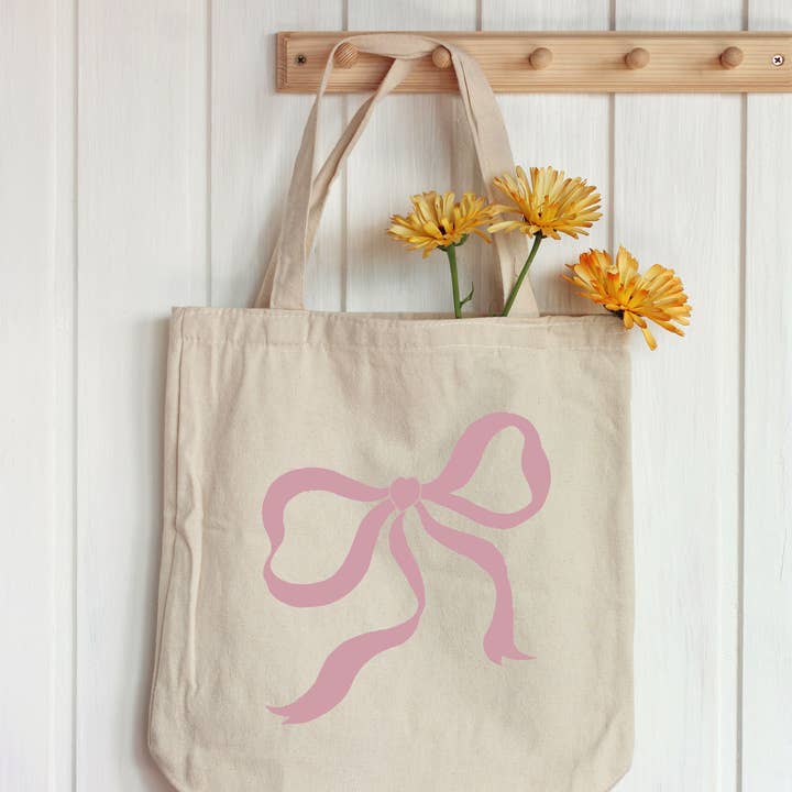 Graphic totes - bow design for wholesale by STARCHIS